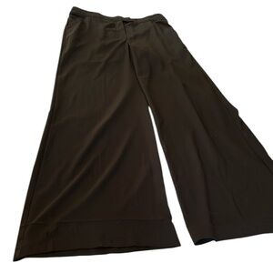 XOXO size small Black high waist Wide Leg sheer dress pants with built in shorts